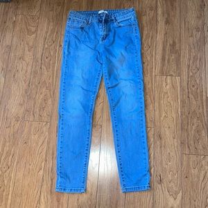 Light wash denim jeans